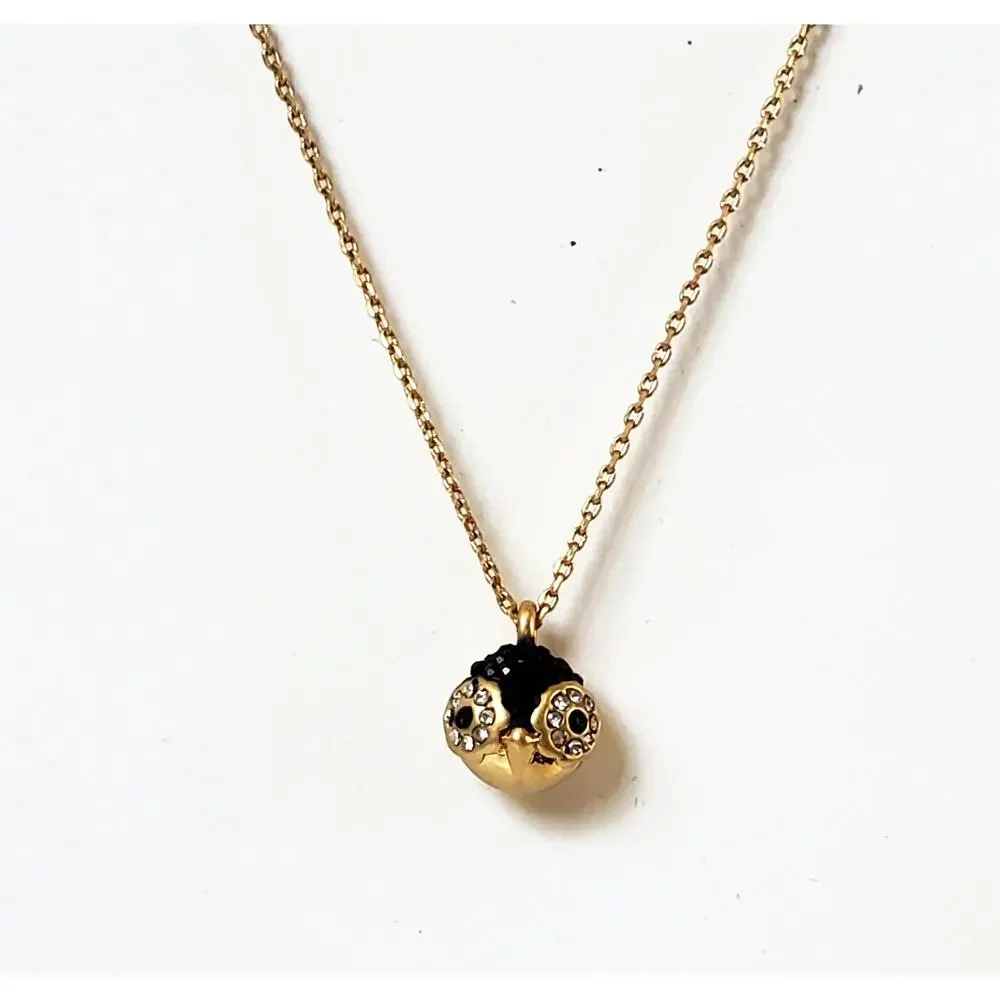 Kate Spade Dashing Beauty Penguin Pave Rhinestone Pendant Necklace 19